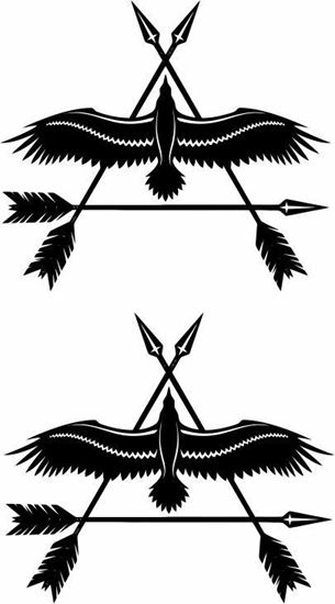 Picture of Eagle and Arrow  Stickers / Decals