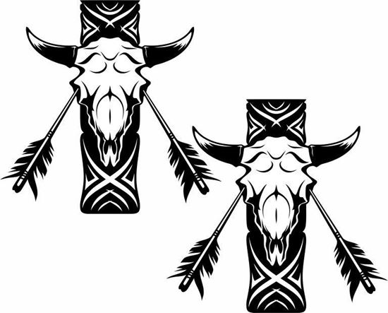 Picture of Arrow and Bull panel  Stickers / Decals