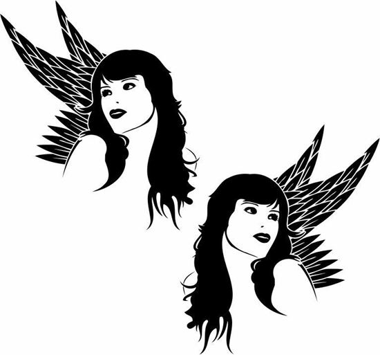 Picture of Girl panel Stickers / Decals
