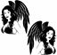 Picture of Girl panel Stickers / Decals
