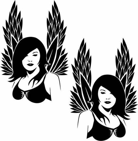 Picture of Girl panel Stickers / Decals