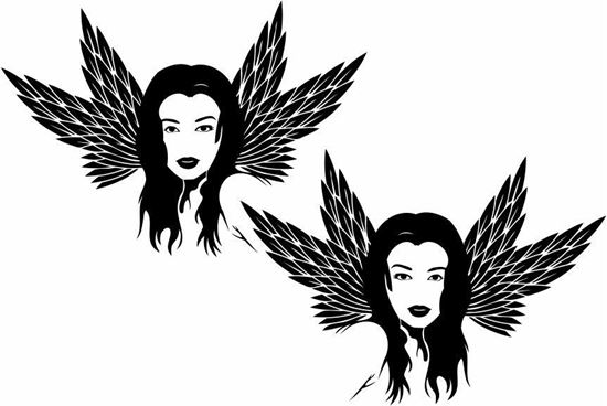 Picture of Girl panel Stickers / Decals