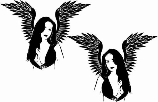 Picture of Girl panel Stickers / Decals
