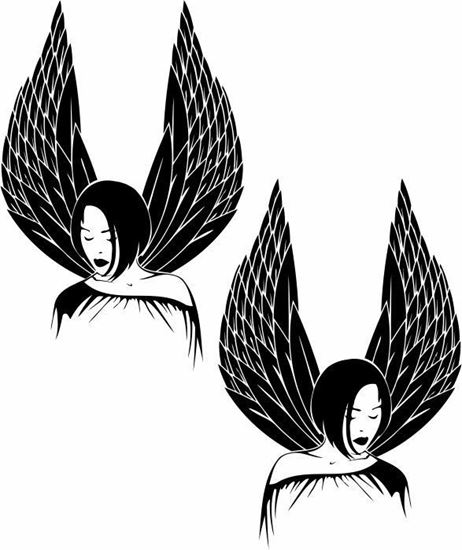 Picture of Girl panel Stickers / Decals