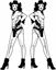 Picture of Girl panel Stickers / Decals