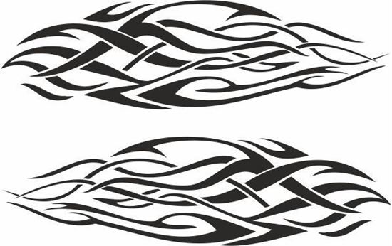 Picture of Tribal Flames panel Stickers / Decals