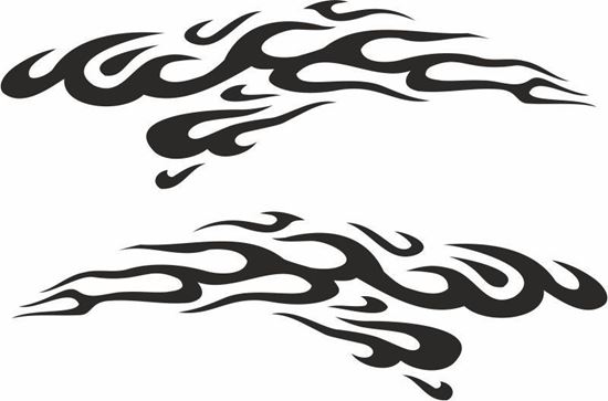 Picture of Tribal Flames panel Stickers / Decals