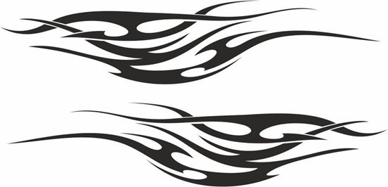 Picture of Tribal Flames panel Stickers / Decals