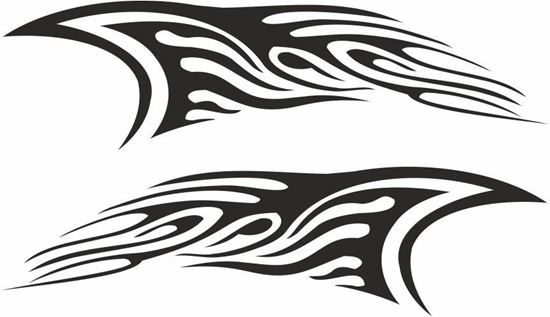 Picture of Tribal Flames panel Stickers / Decals