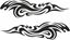 Picture of Tribal Flames panel Stickers / Decals