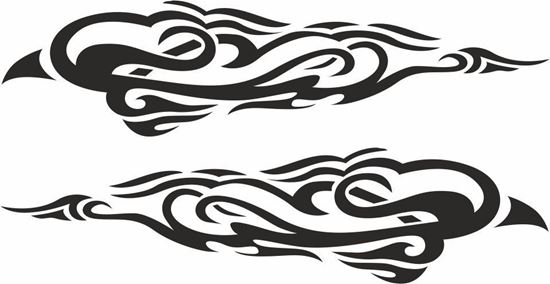 Picture of Tribal Flames panel Stickers / Decals