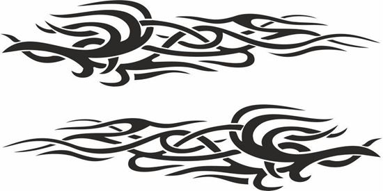 Picture of Tribal Flames panel Stickers / Decals