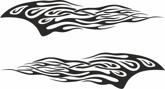 Picture of Tribal Flames panel Stickers / Decals