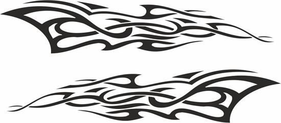 Picture of Tribal Flames panel Stickers / Decals