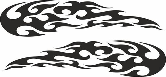 Picture of Tribal Flames panel Stickers / Decals