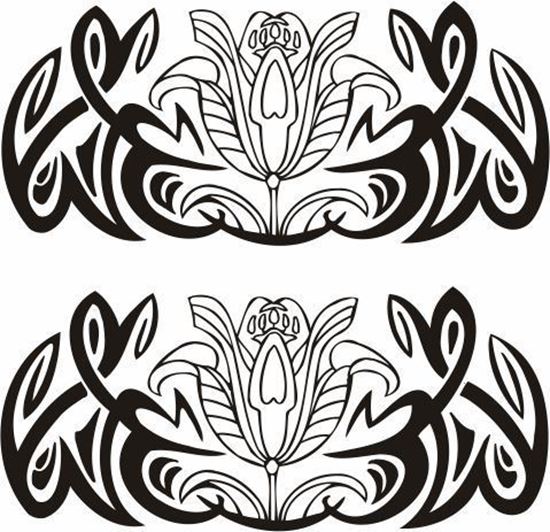Picture of Tribal Design panel Stickers / Decals