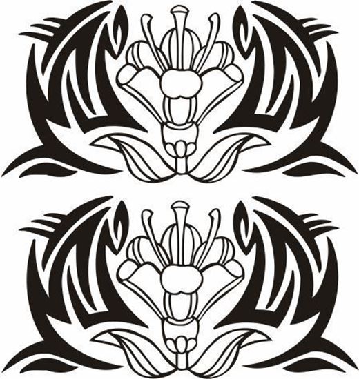 Picture of Tribal Design panel Stickers / Decals