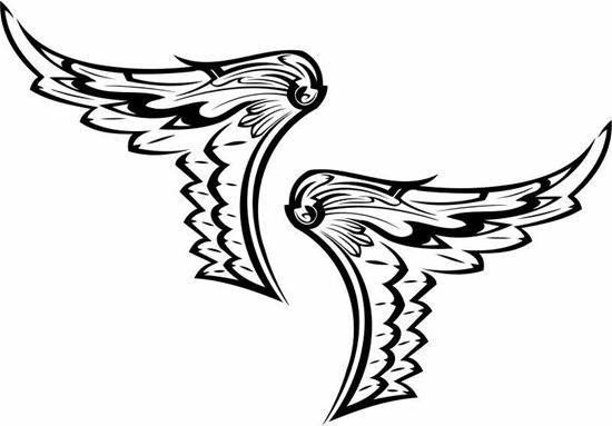 Picture of Handed Wing panel Stickers / Decals