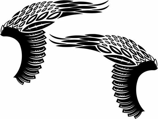 Picture of Handed Wing panel Stickers / Decals