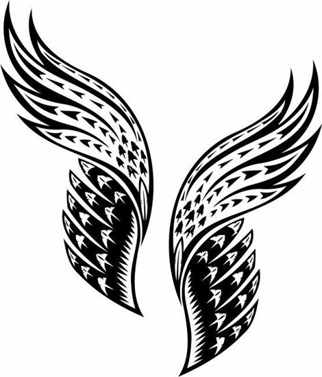 Picture of Handed Wing panel Stickers / Decals