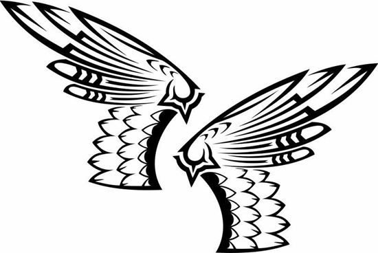 Picture of Handed Wing panel Stickers / Decals