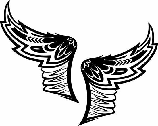 Picture of Handed Wing panel Stickers / Decals