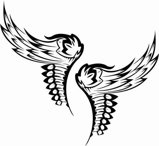 Picture of Handed Wing panel Stickers / Decals