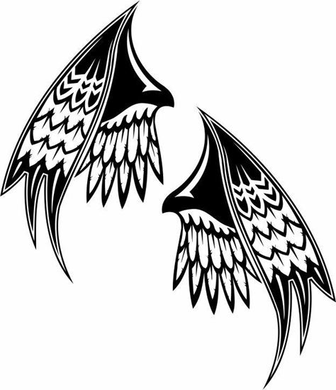 Picture of Handed Wing panel Stickers / Decals