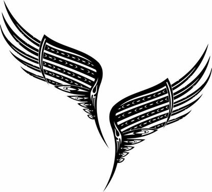 Picture of Handed Wing panel Stickers / Decals