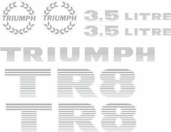 Picture of Triumph TR8 full replacement Decals / Stickers