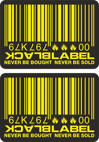 Picture of Black Label Decals / Stickers - copy