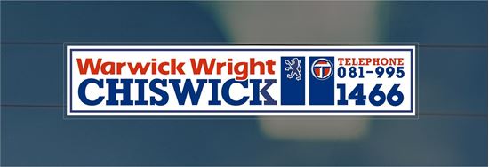 Picture of Warwick Wright - Chiswick Dealer rear glass Sticker
