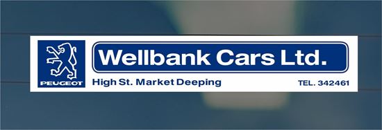 Picture of Wellbank Cars Ltd - Market Deeping Dealer rear glass Sticker