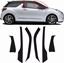 Picture of DS3 A & B Pillar textured protection Vinyl / stickers COMPLETE SET