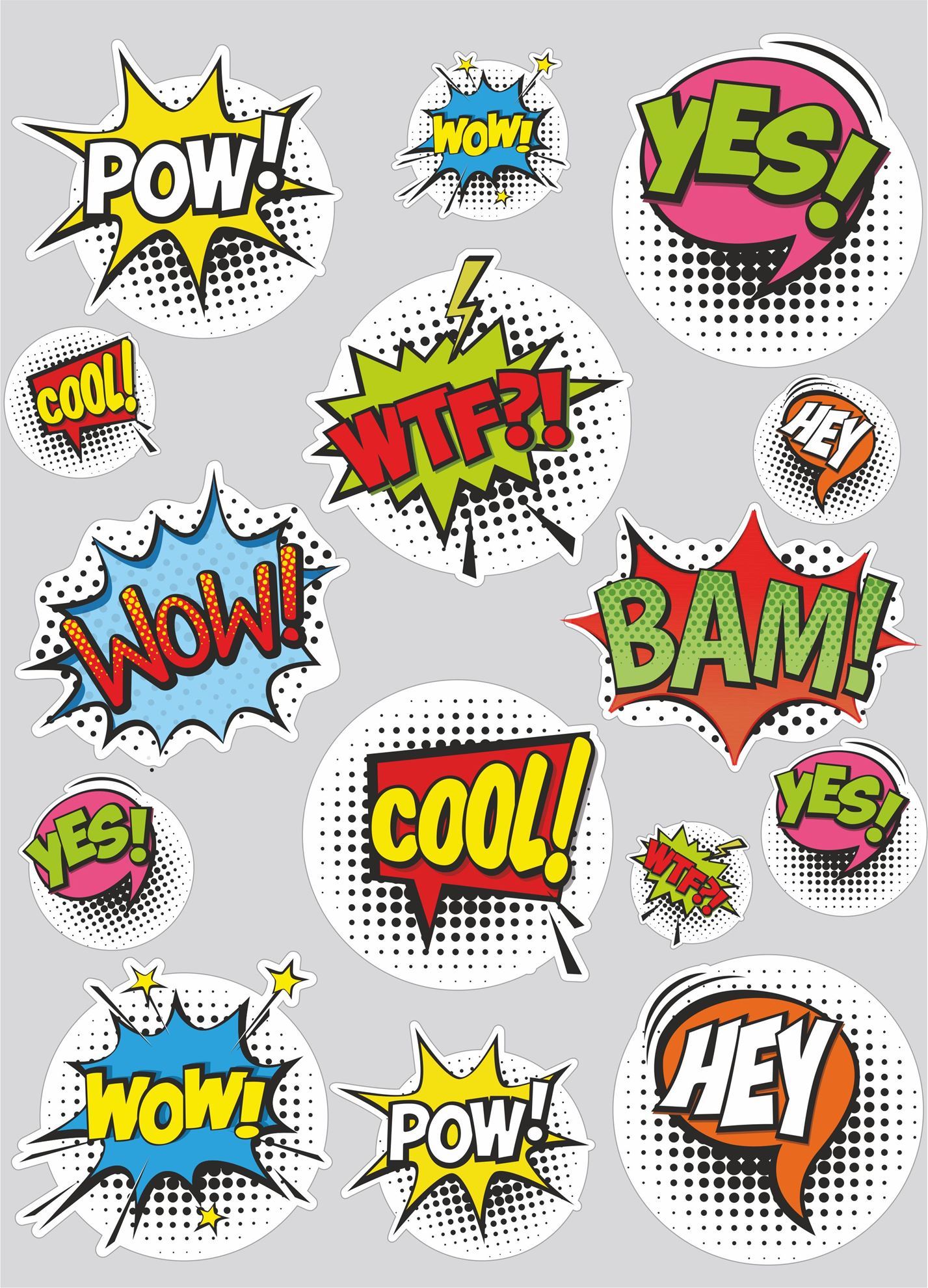 Zen Graphics - Comic Slap Sticker Sheet