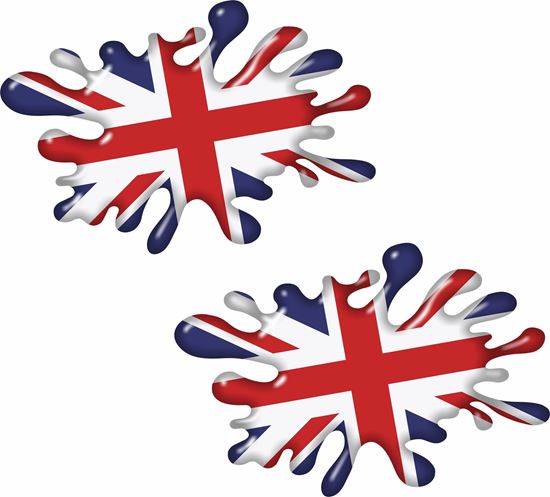 Picture of Union Jack Splat Decals / Stickers