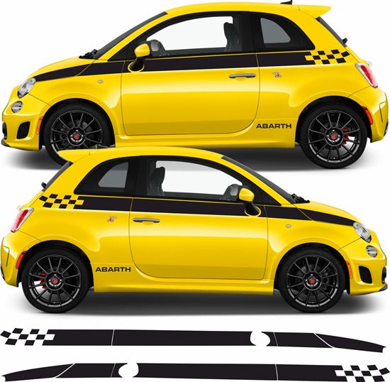 Zen Graphics - Fiat 500 / 595 Abarth side Stripes / Stickers