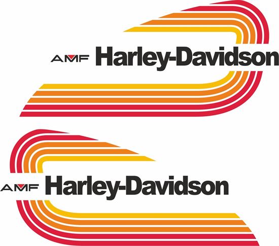 thumbnail image 2 of 1970 Aermacchi Harley-Davidson SS350 Sprint Tank Decal Set - Black & White Vinyl 2 of 6