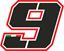 Picture of "9" Danilo Petrucci  Track and street race nose cone number Decal / Sticker