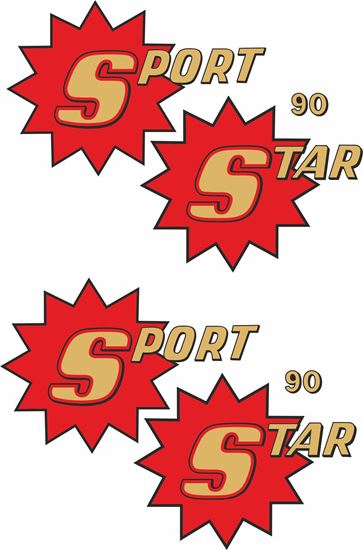 Picture of BSA SS90 Sport Star 90 side panel Decals / Stickers