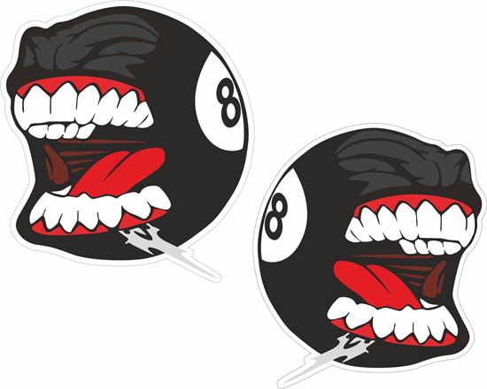 Picture of 8 Ball Decals / Stickers