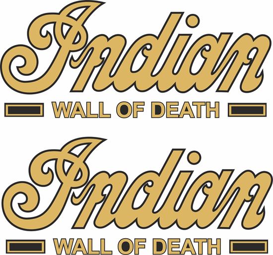 Picture of Indian Wall of Death  Decals / Stickers