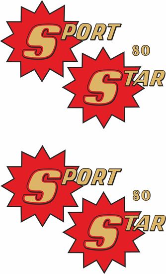 Picture of BSA SS90 Sport Star 80 side panel Decals / Stickers