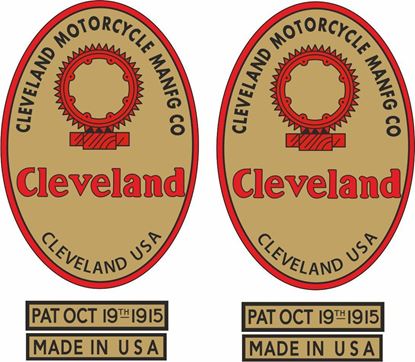 Picture of Cleveland Motorcycle Decals / Stickers