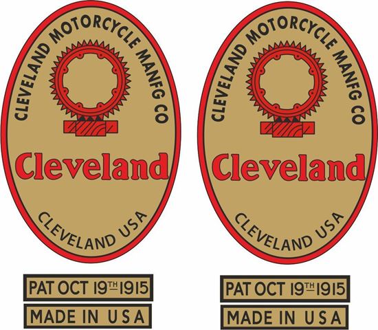 Picture of Cleveland Motorcycle Decals / Stickers