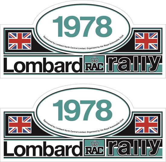 Zen Graphics - Lombard RAC Rally Door Decals / Stickers