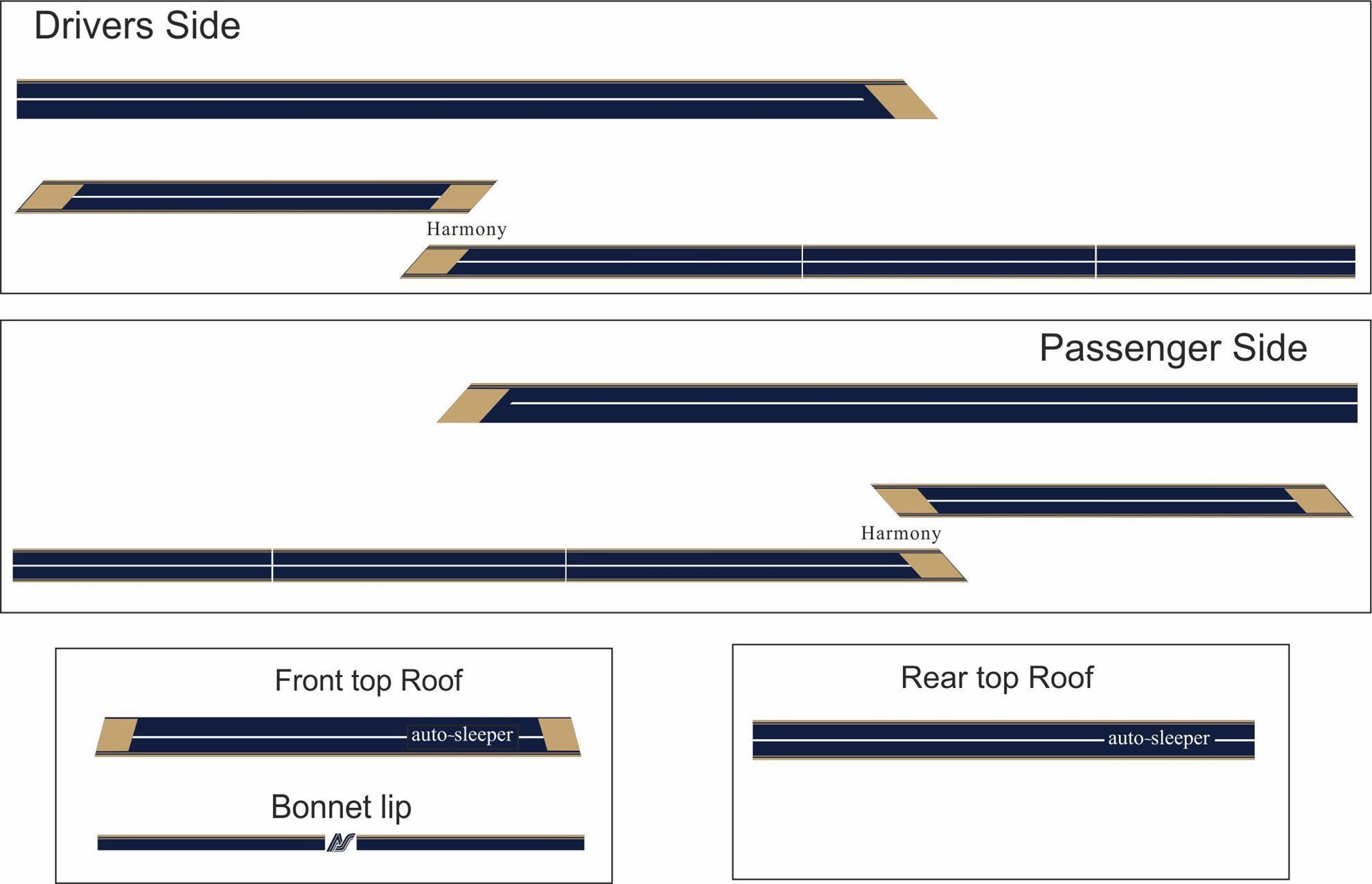 Zen Graphics - Talbot Express Auto Sleeper Harmony / Rambler Decals ...