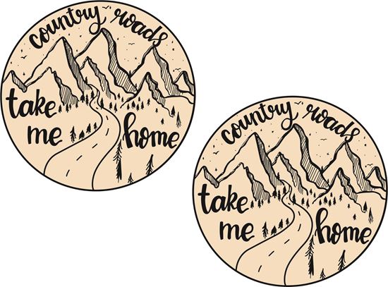 Picture of Country Woods take me Home Decals / Stickers