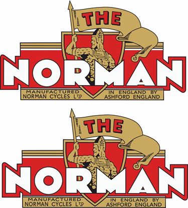 Picture of The Norman Motorcycle Decals / Stickers