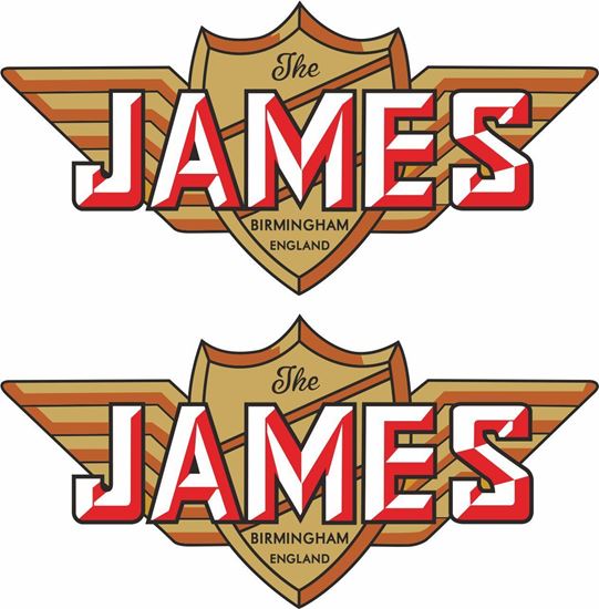 Picture of The James Motorcycle Decals / Stickers